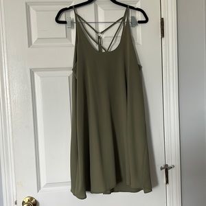 Blue Rain green dress